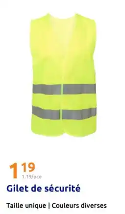 Action Gilet de sécurité offre
