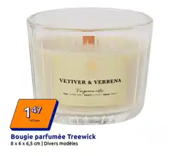 Action Bougie parfumée treewick offre
