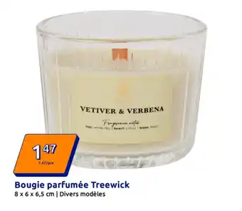 Action Bougie parfumée treewick offre
