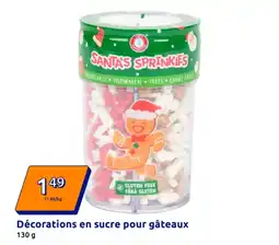 Action Décorations en sucre pour gâteaux offre
