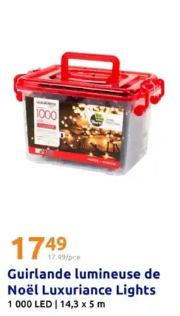 Action Guirlande lumineuse de noël luxuriance lights offre