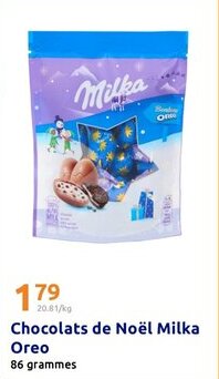 Action Chocolats de noël milka oreo offre