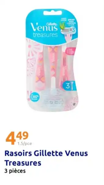 Action Rasoirs gillette venus treasures offre