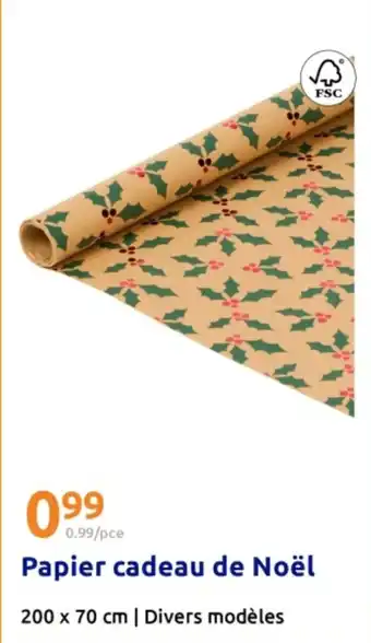Action Papier cadeau de noël offre
