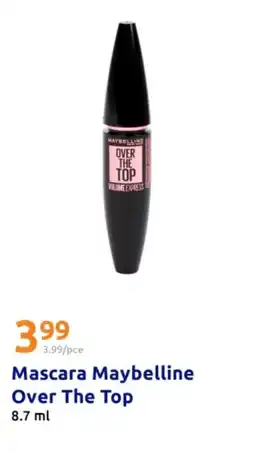Action Mascara maybelline over the top offre