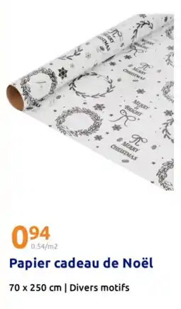 Action Papier cadeau de noël offre