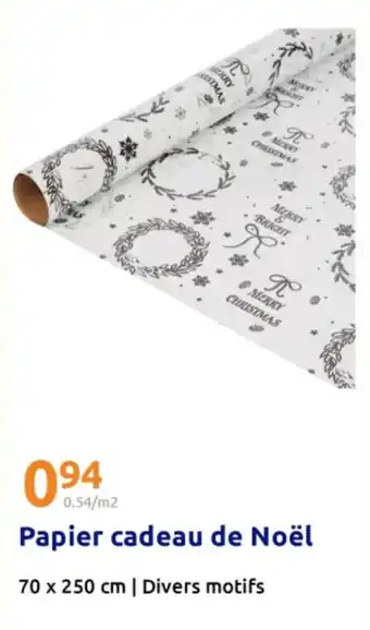 Action Papier cadeau de noël offre