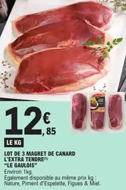 E.Leclerc Express Lot de 3 magret de canard l'extra tendre le gaulois offre