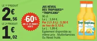E.Leclerc Express Jus réveil des tropiques tropicana offre