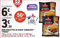 E.Leclerc Express Mini boulettes au boeuf surgelées férial offre