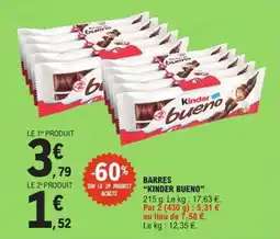 E.Leclerc Express Barres kinder bueno offre