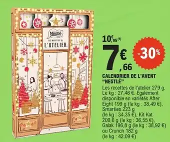 E.Leclerc Express Calendrier de l'avent nestlé offre