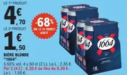 E.Leclerc Express Bière blonde 1664 offre