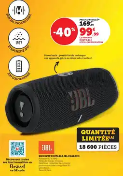 U Express Enceinte portable jbl charge 5 offre