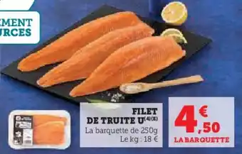 U Express Filet de truite u offre