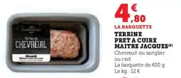 U Express Terrine pret a cuire maitre jacques offre