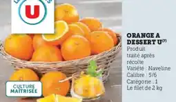 U Express Orange a dessert u offre