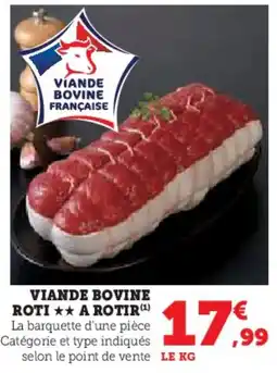 U Express Viande bovine roti a rotir offre