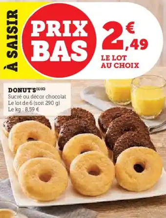U Express Donut's offre