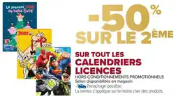 Carrefour Market SUR TOUT LES CALENDRIERS LICENCES offre