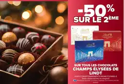 Carrefour Market SUR TOUS LES CHOCOLATS CHAMPS ÉLYSÉES DE LINDT offre