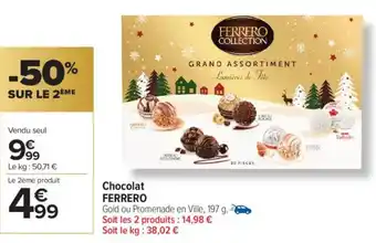 Carrefour Market Chocolat ferrero offre