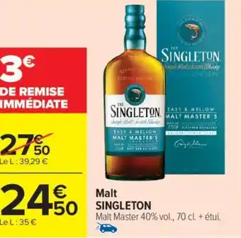 Carrefour Market Malt singleton offre