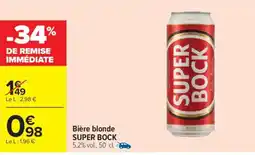 Carrefour Market Bière blonde super bock offre