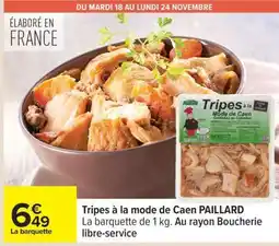 Carrefour Tripes à la mode de Caen PAILLARD offre