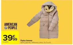 Carrefour Parka femme offre