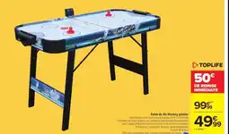 Carrefour Table de Air Hockey pliable offre