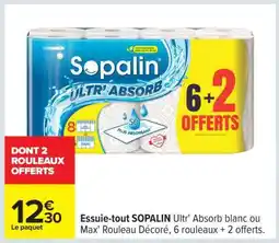 Carrefour ESSUIE TOUT “SOPALIN ULTR’ABSORB” offre