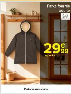 Parka fourrée adulte