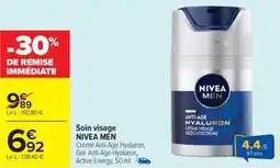 Carrefour Market Soin visage nivea men offre