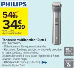 Carrefour Market Tondeuse multifonction 10 en 1 offre