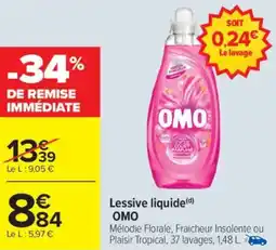 Carrefour Market Lessive liquide omo offre