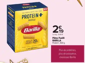 Carrefour Market Pâtes fusilli barilla offre
