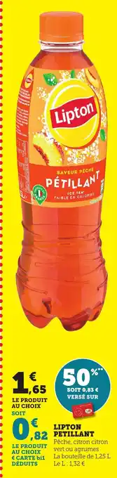 Bi1 Lipton petillant offre