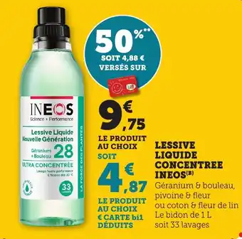 Bi1 Lessive liquide concentree ineos offre