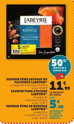 Bi1 Saumon fume sauvage du pacifique labeyrie offre
