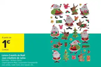 Carrefour Market Loisirs créatifs de noël offre