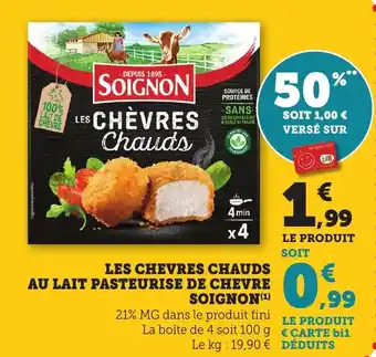 Bi1 Les chevres chauds au lait pasteurise de soignon offre