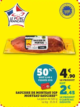 Bi1 Saucisse de morteau igp morteau saucisse offre