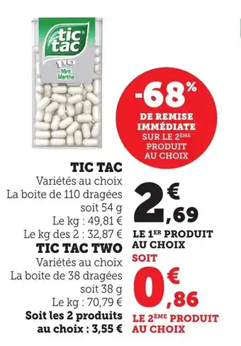 Bi1 Tic tac offre