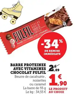 Bi1 Barre proteinee avec vitamines offre