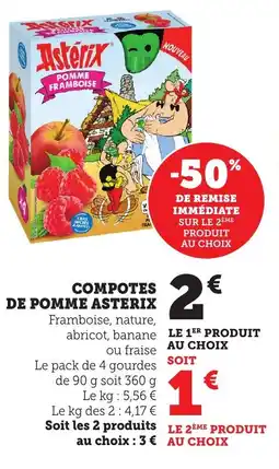 Bi1 Compotes de pomme asterix offre