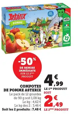 Bi1 Compotes de pomme asterix offre