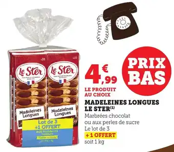 Bi1 Madeleines longues le ster offre