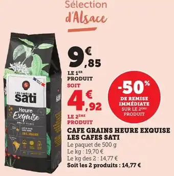 Bi1 Cafe grains heure exquise les cafes sati offre