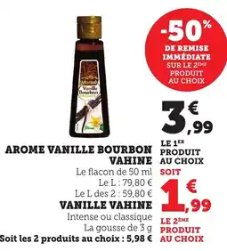 Bi1 Arome vanille bourbon offre